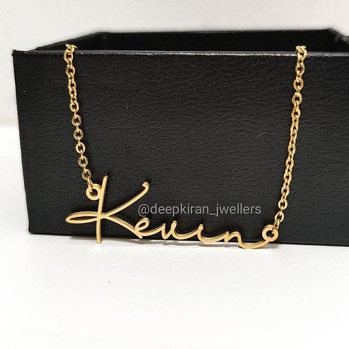 Signature Font Name Necklace