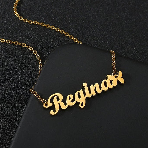 Name Pendent with Butterfly