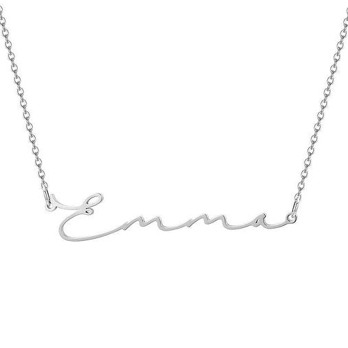 Signature Font Name Necklace