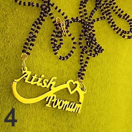 Double name chain and mangalsutra