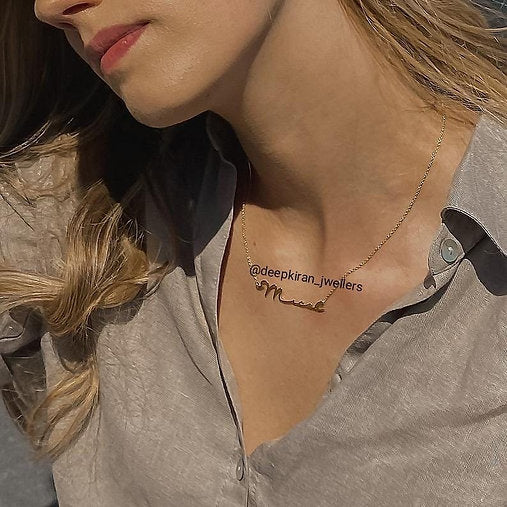 Signature Font Name Necklace