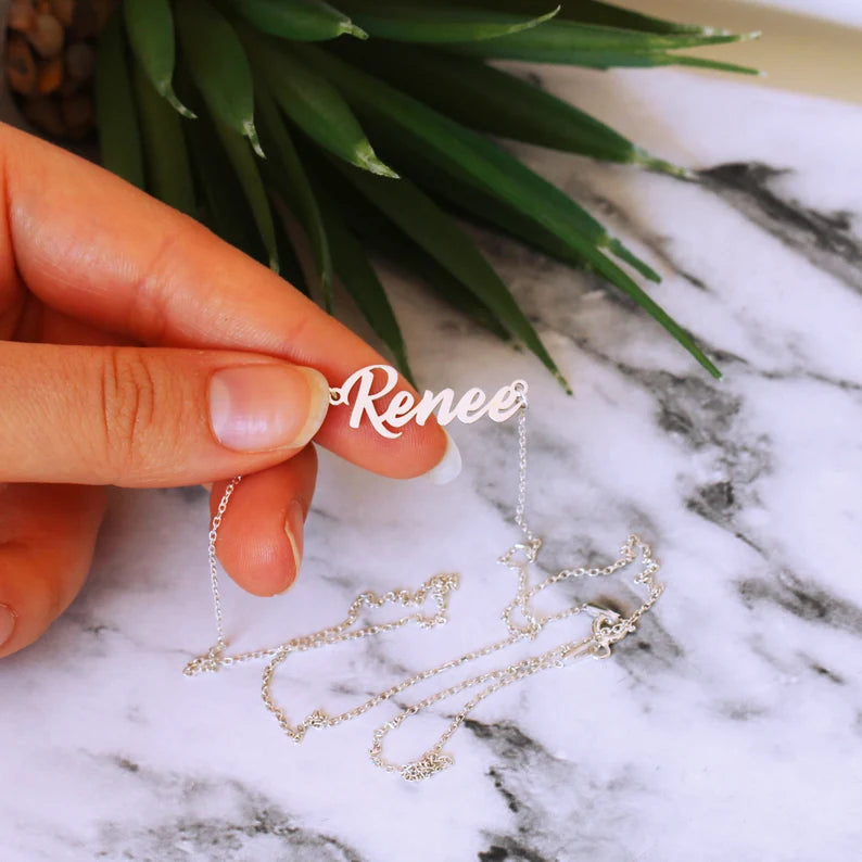 Silver Name Necklace | Silver Chain | 92.5 Pure Silver Necklace