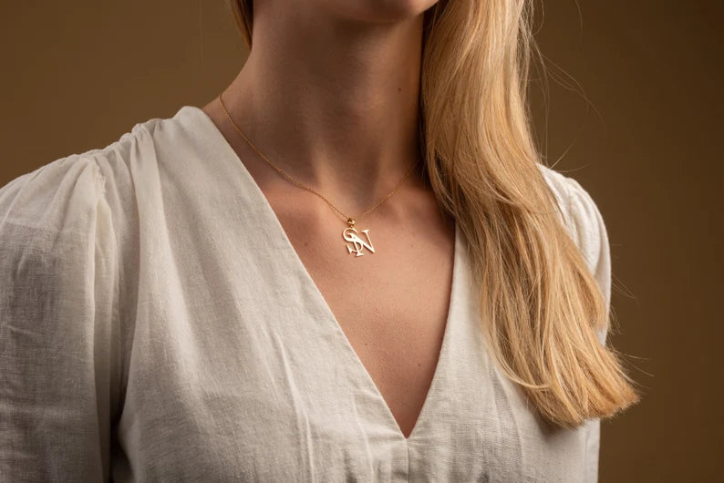 Initial Couple Name Chain / Mangalsutra