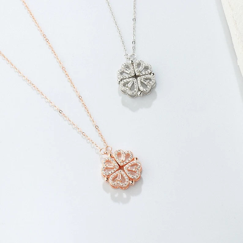 4 Heart Stone Necklace | 2 Varients Minimalist Necklace