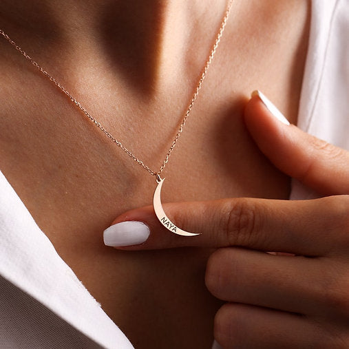 Moon Name Necklace
