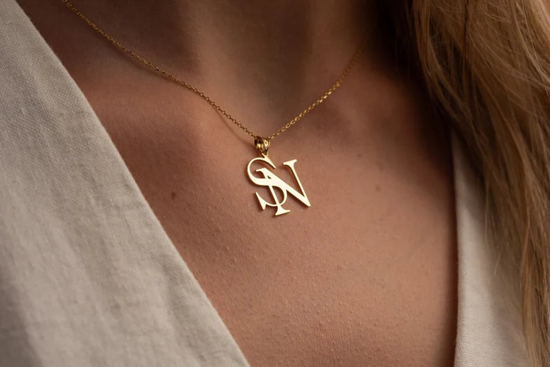 Initial Couple Name Chain / Mangalsutra