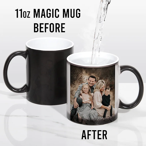 Magic Mug Color Changing Black to White Coffee Mug