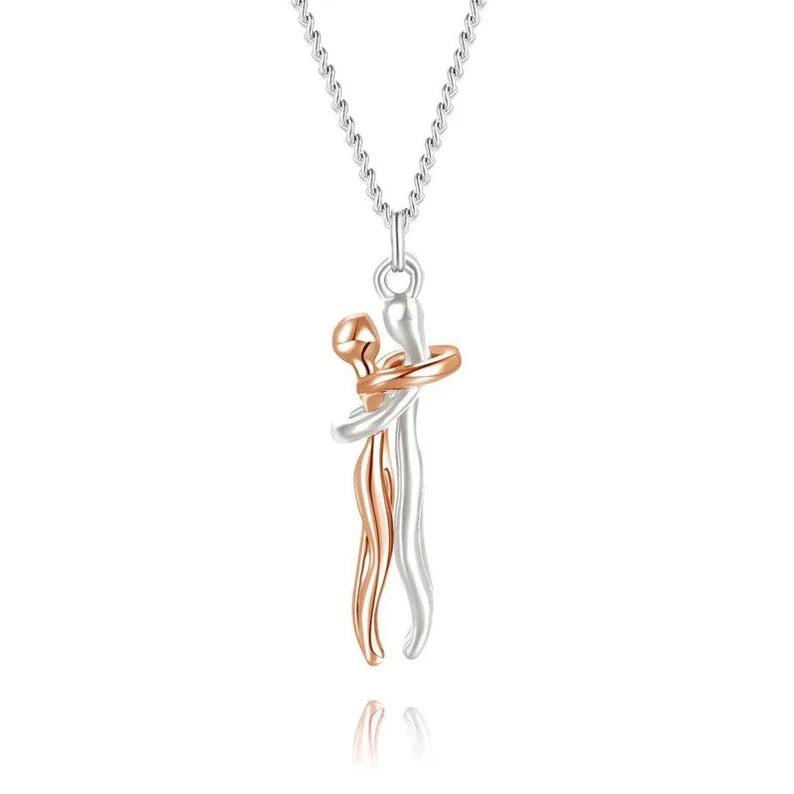 Hug Couple Necklace