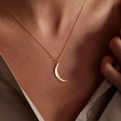 Moon Name Necklace