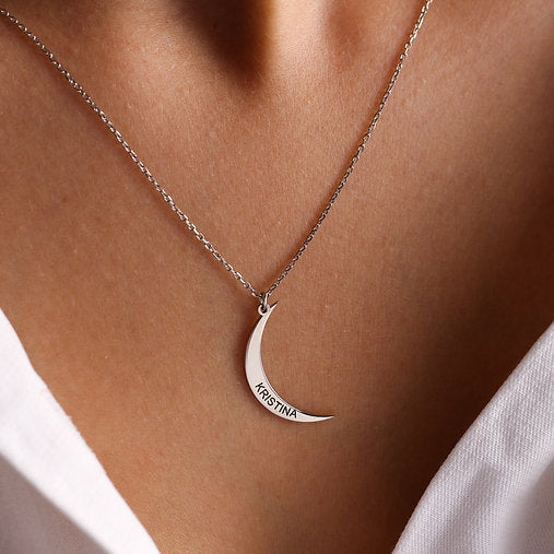 Moon Name Necklace