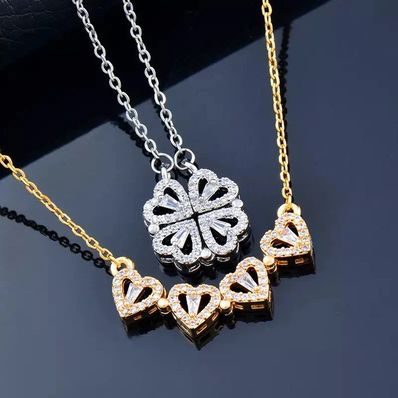4 Heart Stone Necklace | 2 Varients Minimalist Necklace