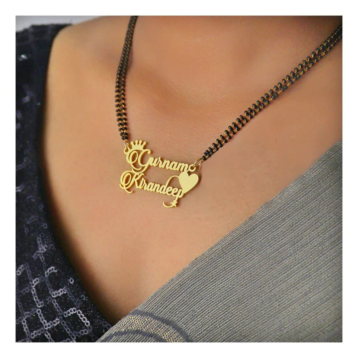 Cursive Name Chain Mangalsutra