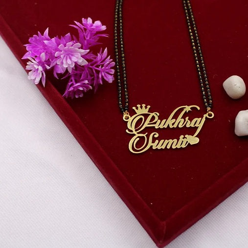 Cursive Name Chain Mangalsutra