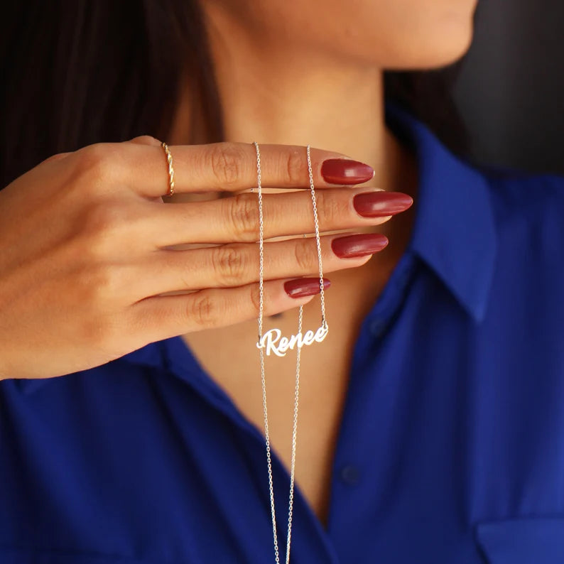 Silver Name Necklace | Silver Chain | 92.5 Pure Silver Necklace
