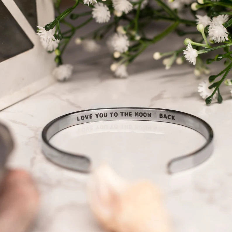 Pure Silver Hand Cuff- Engraved
