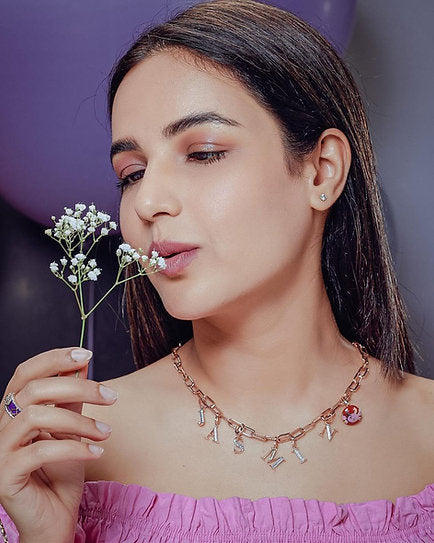 Alphabet Neck Chain | AmericanDiamond Necklace