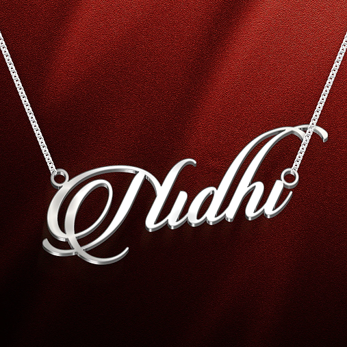 Cursive Name Necklace | Silver Chain | 92.5 Pure Silver Necklace