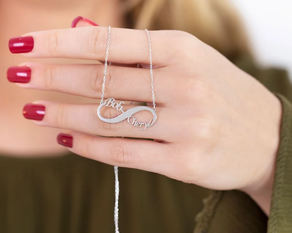 Infinity Name Necklace | Silver Chain | 92.5 Pure Silver Necklace