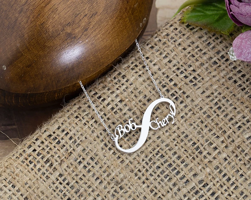 Infinity Name Necklace | Silver Chain | 92.5 Pure Silver Necklace
